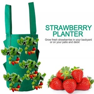 Fabric Planter Bag Green or Orange New